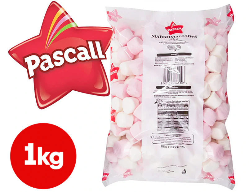 Pascall Pink White Marshmallow Mix 1kg OC Fine Foods
